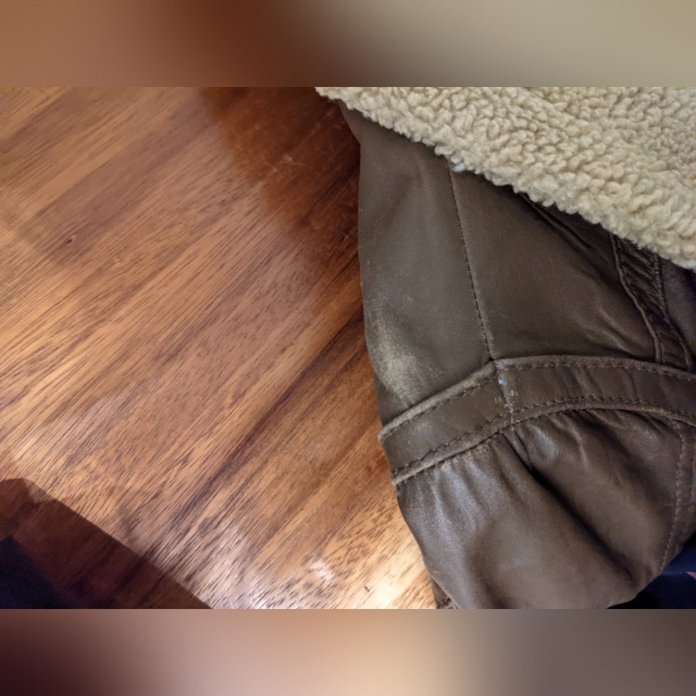 Michael Kors Shearling Leather Jacket - Picture 7 of 8